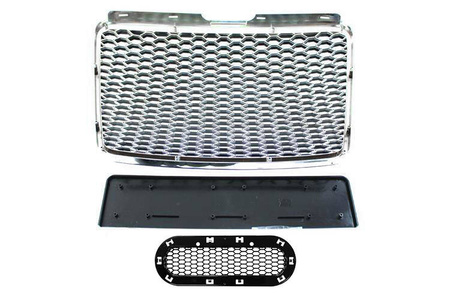 GRILL AUDI A6 C6 RS-STYLE CHROME-BLACK (09-11)