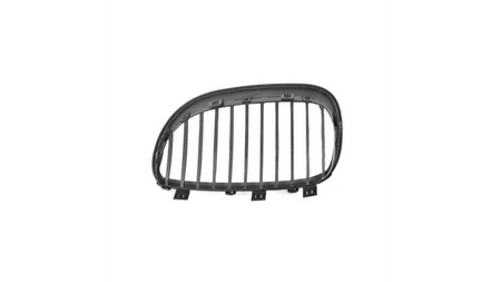 Grill sportowy pojedyncze żeberka Matt Black  BMW 5 (E60) Sedan (E61) Touring 2003-2010