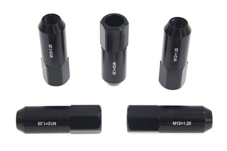 Nakrętki JBR 60mm M12 x1.25 BLACK