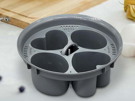 JAJOWAR DO GOTOWANIA WKŁADKA PAROWNIK JAJEK 4 OTWORY CZĘŚĆ ZAMIENNA DO THERMOMIXA ROBOTA KUCHENNEGO