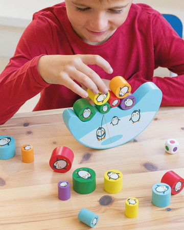Gra zręcznościowa Apli Kids - Balansujące pingwiny