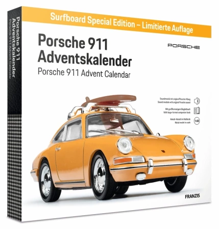 Porsche 911 - Kalendarz Adwentowy  Edycja limitowana z deską surfingową