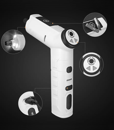 ZESTAW NARZĄDZI 3W1 ELEKTRYCZNY WIELOFUNKCYJNY WKRĘTAK PISTOLET DO KLEJU NARZĘDZIA OBROTOWE DO NAPRAWY