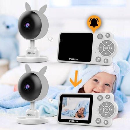 Niania elektroniczna kamera na żywo tryb nocny LCD ZOOM bezprzewodowa