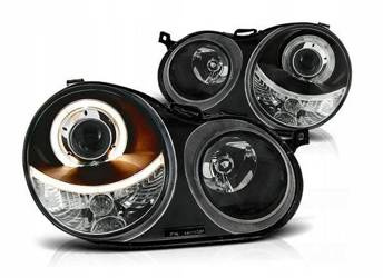 Reflektory przednie VW Polo 9N BLACK RINGI