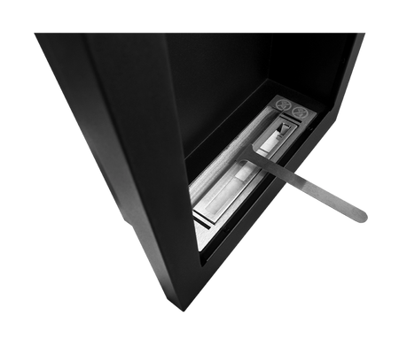 Biokominek wiszący Vertical czarny strukturalny mat