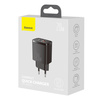 Ładowarka sieciowa Baseus Compact Quick Charger, USB, USB-C, 20W czarna