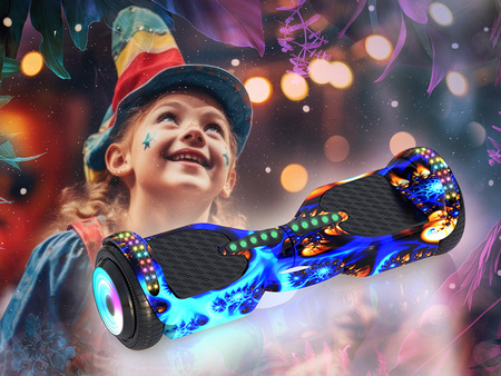 DESKOROLKA ELEKTRYCZNA HOVERBOARD DESKA DUŻE KOŁA ŚWIECĄCE LED BLUETOOTH MUZYKA DLA DZIECI MŁODZIEŻY DOROSŁYCH