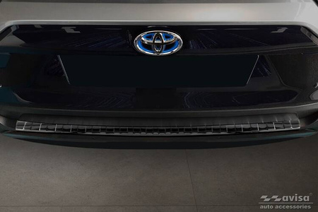 Nakładka na zderzak tylny do TOYOTA RAV4 5 (Czarna-Lustro)