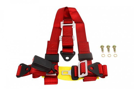 Pasy sportowe 3p 2" Red - E4