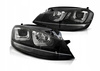 Lampy przednie Vw Golf VII 7 12-17 black led drl