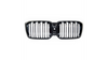 Grill sportowy podwójne żeberka Gloss Black BMW X3 G01 F97 X4 G02 F98 Facelift 2021-obecnie