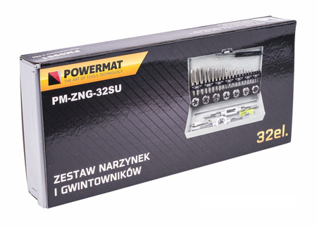 Zestaw gwintowników i narzynek M3-M12 32el PM-ZNG-32SU