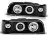 Lampy reflektory Volvo 850 92-96 ringi black