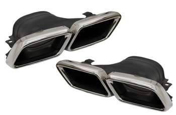 Końcówki tłumika wydechu Mercedes W213, GLC X253 chrom