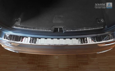 Nakładka na zderzak tylny do Volvo XC60 II (Stal-Lustro)