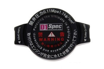 Korek wlewu chłodnicy D1Spec 15mm 1.1Bar Black