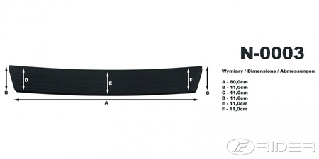Chevrolet Aveo nakładka na zderzak