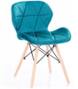 KRZESŁO SILLA TAPICEROWANE NOWOCZESNY DESIGN DREWNO DO SALONU JADALNI
