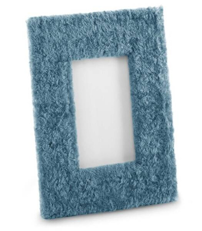 RAMKA NA ZDJĘCIE 21 X 26 CM FUTRZANA DESIGNERSKA REGULOWANA OZDOBNA DO WNĘTRZ