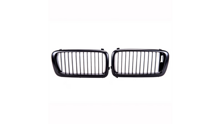 Grill sportowy pojedyncze żeberka Matt Black BMW 7 E38 przed liftem 1994-1999