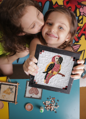 Mozaika MOSAIKIT Papuga