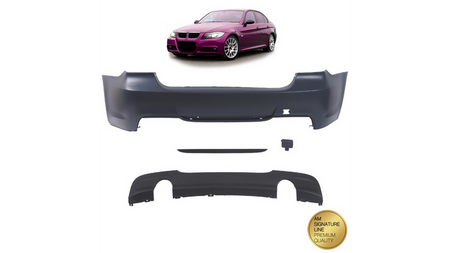 Tylny zderzak sport zestaw z dyfuzorem  BMW 3 (E90) Sedan 2005-2011