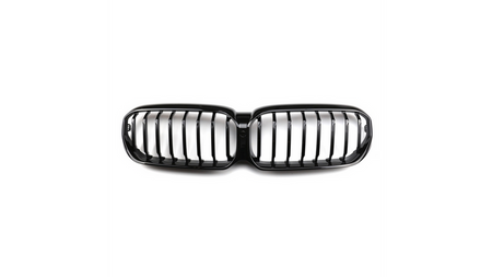 Grill sportowy pojedyncze żeberka Gloss Black  BMW 5 (G30, F90) Sedan (G31) Touring Facelift 2020-obecnie