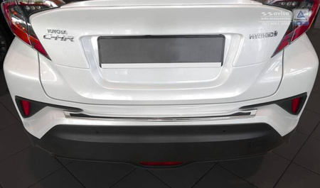 Nakładka na zderzak tylny.do Toyota C-HR Carbon+Stal