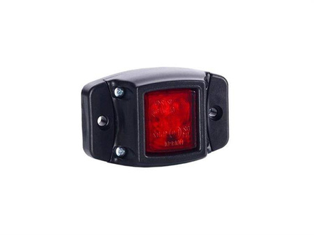 Lampa obrysowa na podstawie gumowej, czerwona