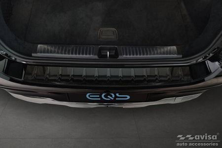 Nakładka na zderzak tylny do Mercedes EQS (Carbon Fiber)