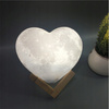 LAMPKA NOCNA SERCE LAMPA KSIĘŻYC 3D 24 CM MOON