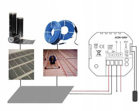 Termostat Pokojowy Regulator Temperatury WIFI 16A