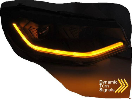 Lampy reflektory soczewkowe ze światłem do jazdy dziennej, LED. VW Caddy 20-