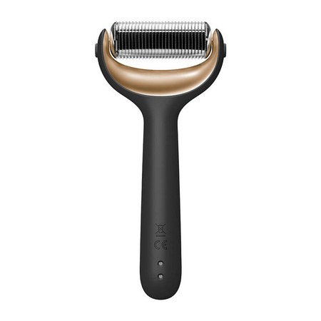 Roller do mezoterapii igłowej twarzy i ciała 9w1 Geske z Aplikacja (szary)