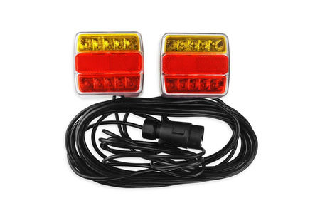 Zestaw świateł LED do przyczepki na magnes 12V AMIO-02141