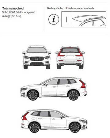 Bagażnik dachowy CRUZ AIRO FIX DARK Volvo XC60 II