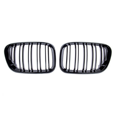 Grill sportowy podwójne żeberka Gloss Black BMW X5 E53 przed liftem 1999-2003