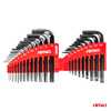 Klucze IMBUS HEX TORX CRV imbusy zestaw czarne 22 szt. AMIO-04297