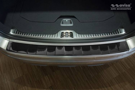 Nakładka na zderzak tylny do Volvo XC60 Carbon (czarny)