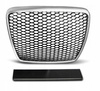 Grill atrapa sport srebrny do Audi A6 C6 2009-2011