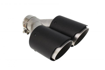 Końcówka tłumika 101mmx2 wejście 76mm Carbon Mat