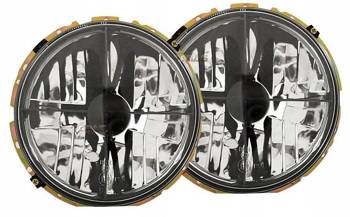 Reflektory przednie VW Golf I CHROME zewnętrzne