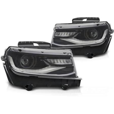 Lampy przednie do Chevrolet Camaro 13-15 BLACK LED