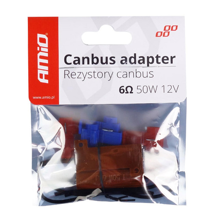 Rezystor CANBUS opornik do żarówek LED 6Ohm 50W 2 szt. AMIO-02452