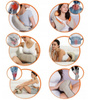 MASAŻER KARKU SZYI PLECÓW CIAŁA SHIATSU BEŻOWY 3D 6 TRYBÓW GRZENIE ŚWIATŁEM DWIE GŁOWICE