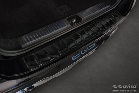 Nakładka na zderzak tylny do Mercedes EQS (Carbon Fiber)