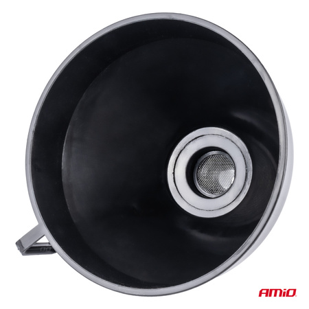 Lejek elastyczny czarny uniwersalny z sitkiem do paliwa cieczy wody 16 cm AMIO-04038