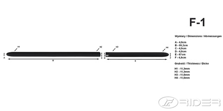 VW Amarok FL listwy boczne