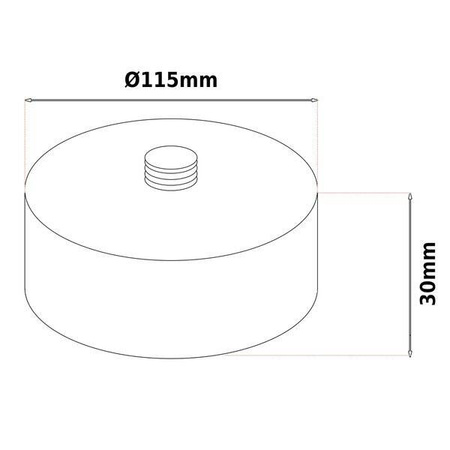 Nakładka podwyższająca G3 (3 cm) na podnośnik pneumatyczny bałwanek - Stix